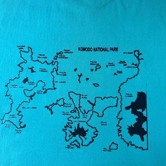 Vintage National Geographic Komodo Island Traveller T-shirt Large - Picture 5 of 7